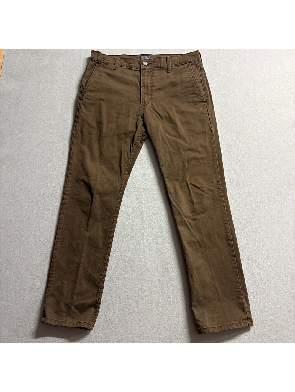 Levi's Mens Chino Pants Brown Cotton Blend Flat Front W32 L30